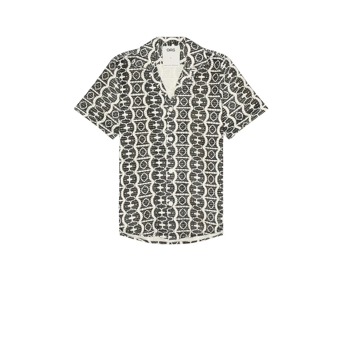 OAS Hypnotise Cuba Net Shirt in Black