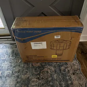 BOFEKTE 15000 GPH Floating Fountain Aerator with Submersible Pump - 110V 750W (1hp), Auto Operation, 2 Nozzles: V/Linear, 100ft Cord, 18" Shallow Use, Stainless Steel, Easy Install for Outdoor Ponds