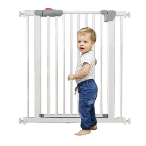 Pet Door – Auto Close Swing Gate for Stairs, Doorways & Kitchen, Walk Through Safety Dog Gate