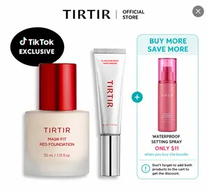 [NEW] [TIRTIR Official] All Day Flawless Duo l Mask Fit Red Foundation + Flawless Pore Prep Primer