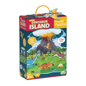 Peaceable Kingdom Dinosaur Island Floor Puzzle for Kids Ages 3 & Up