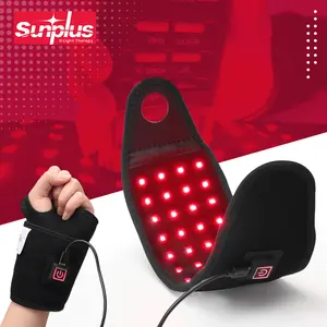 Avoras Red Light Therapy for Wrist and Hand - 660nm 850nm Near Infrared LED Heating Wrap - Relief for Carpal Tunnel, Tendonitis, Soreness - Adjustable Therapy Pad for Joint Comfort & Recovery