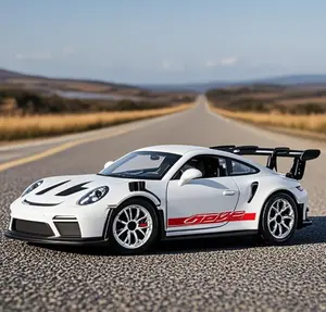 1:36 Porsch 911 GT3 RS Alloy Mini Car Model Racing Generic Diecasts Metal Toy Sports Simulation Collection Pull Back Childrens Gifts