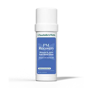 Charlotte's Web PM Recovery Muscle & Joint Pain Relief Stick with Cantharidin 10% & Menthol 15% for Muscle & Joint Comfort