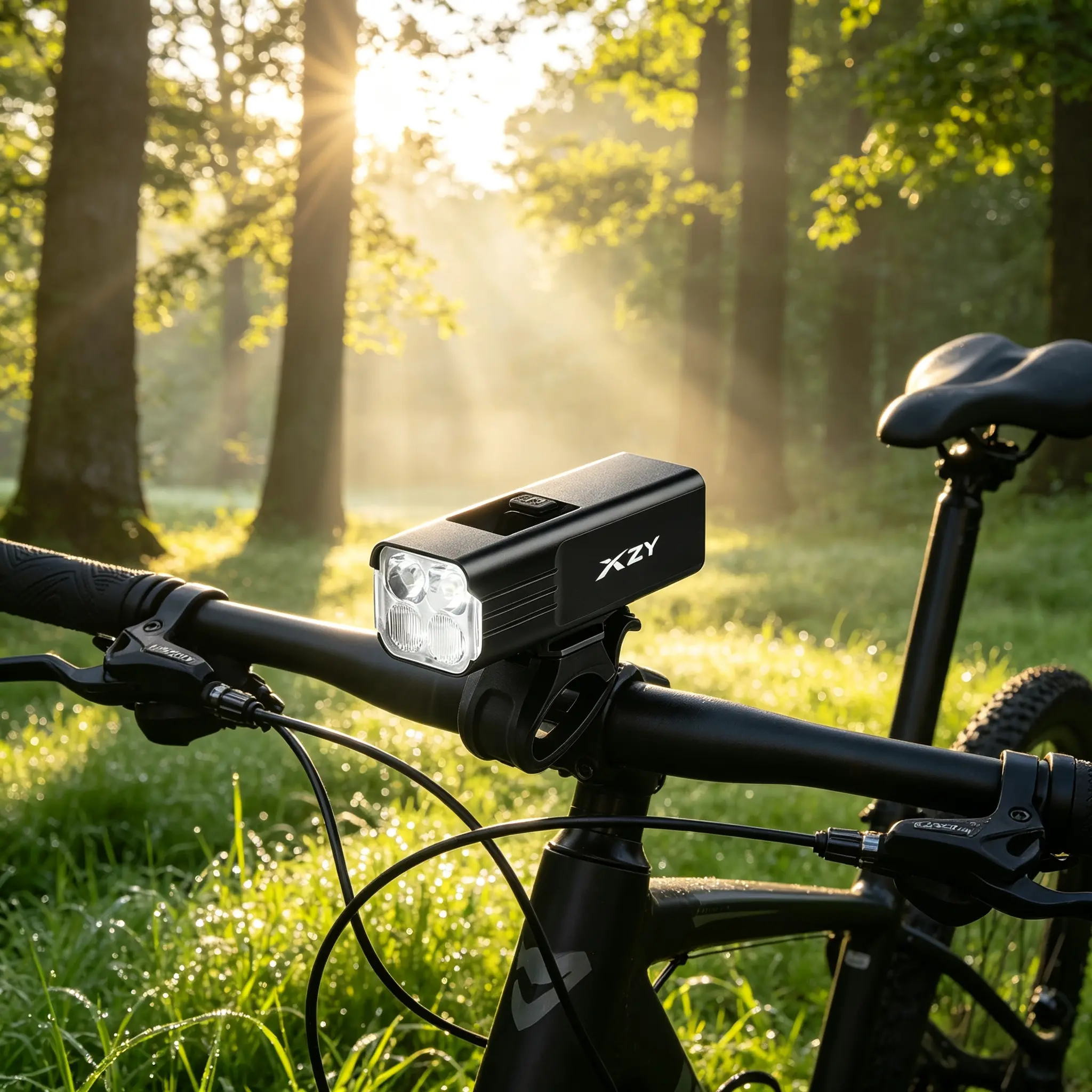 Aluminum Alloy Bike Headlight, 1800LM Ultra-Bright and IPX6 Waterproof, 4000mAh Type-C Rechargeable Battery with 5 Modes for Mountain, Road & E-Bikes, Ebike Accessories, Bike Lights, Bicycle Accessories， Halloween Day gift