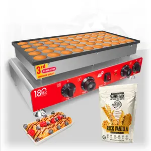 AR-2280 Mini Dutch Pancake Maker Commercial | 50 Poffertjes | Nonstick