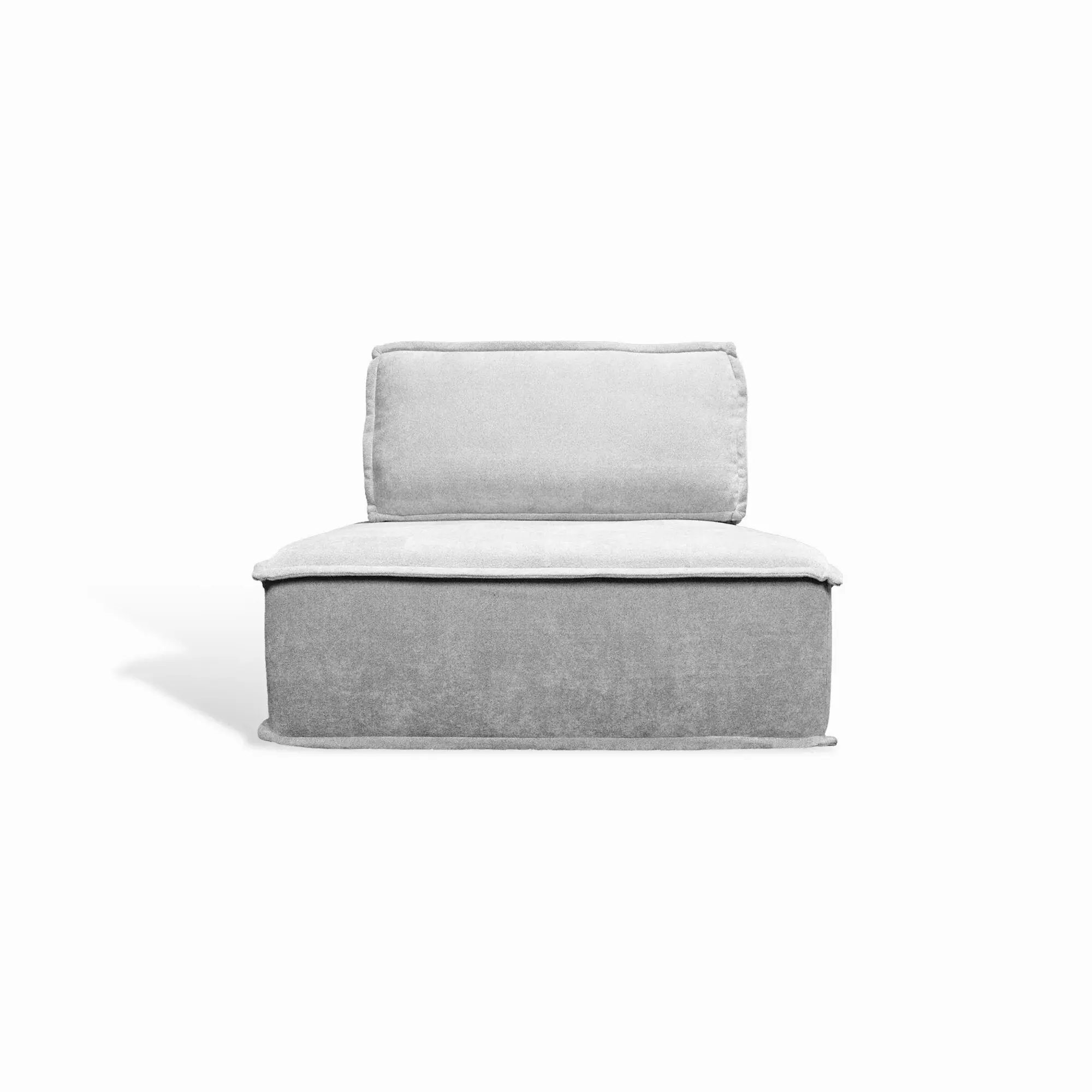 Shasta Sectional Armless Piece in Dove Grey