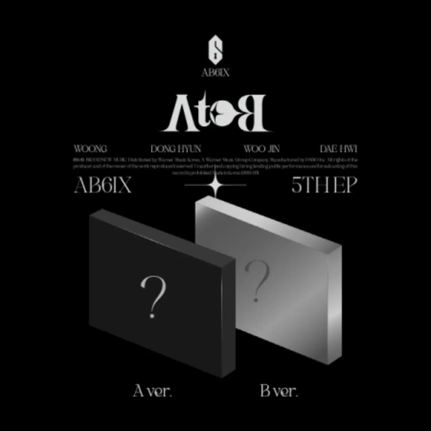 AB6IX - A to B New Music Compact Disc (CD) - Asia Import with 80pg Photocard, Unit Photocard, Poster, OD Card, Access Pass, Sticker
