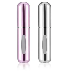 Christmas gift for kids 2 pcs Mini Perfume Travel Refillable Bottles-5ml Portable Atomizer Sprayer,Empty Pump Container for Traveling and Outgoing