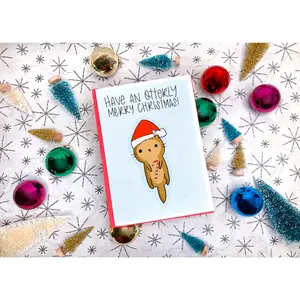 Otterly Merry Christmas Card by StoneDonut Design
