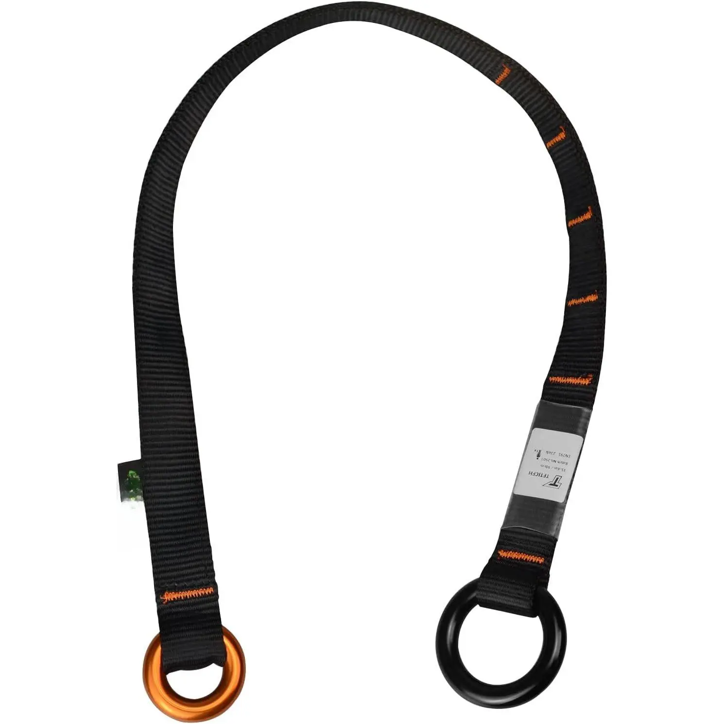 Friction Saver, 23kN Cambium Saver Retrievable Anchor, Climbing Rope Loop Belt Sling with Two 25kN  Rings for Tree Arborist Climbing Rappeling