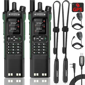 2PACK BAOFENG DM 32 DMR Radio Digital Walkie Talkie Long Range Handheld Rechargeable Radio Kit with 3800mAh Battery, USB Charging forSurvival Gear