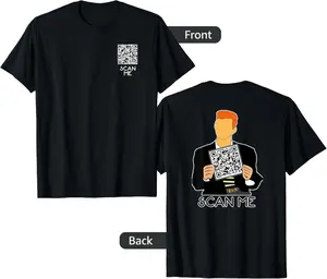 See Back - Original Rick Roll Qr Sign T-Shirt