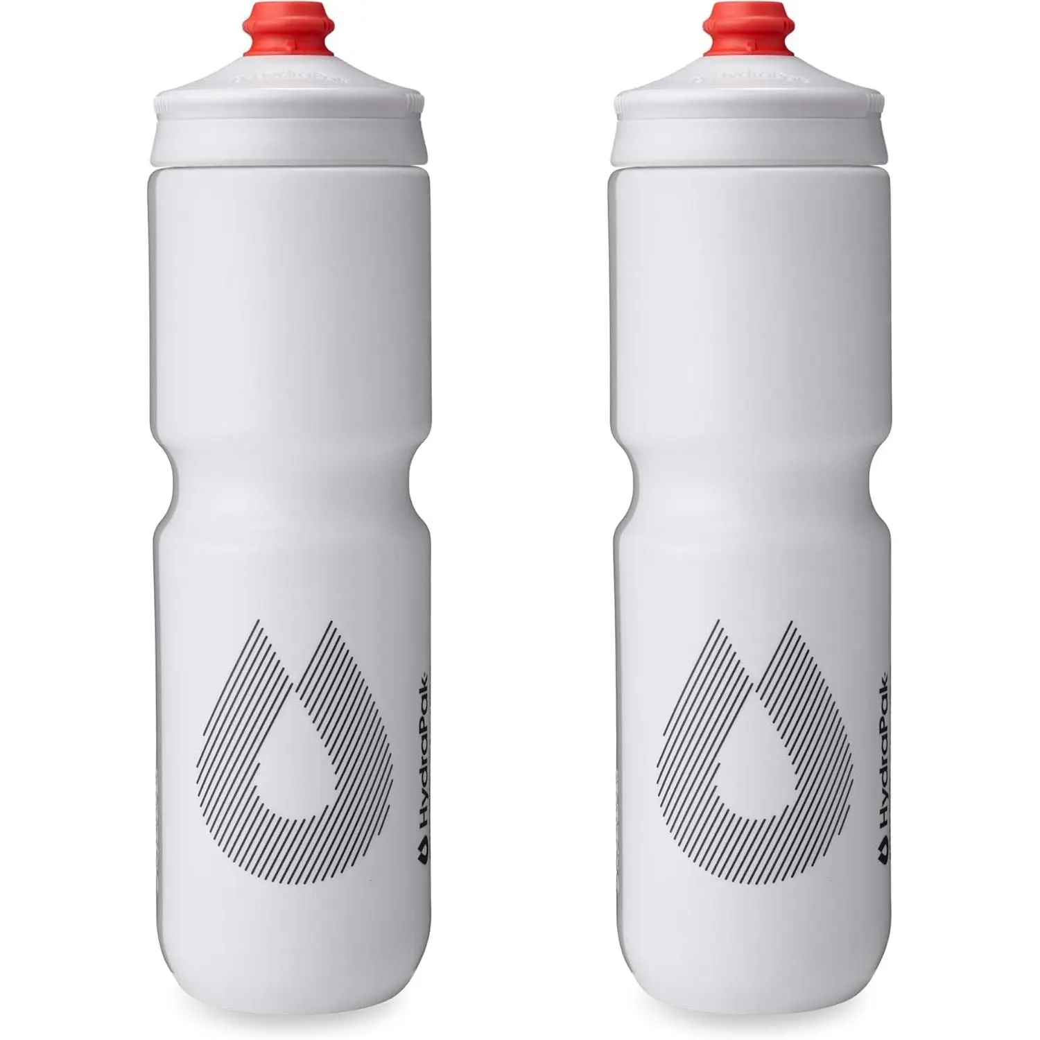 Breakaway Surge Lightweight Bike Water Bottle 2-Pack (20oz, 25oz, 30oz) - High Flow, Cycling & Sports Squeeze Bottle Gift