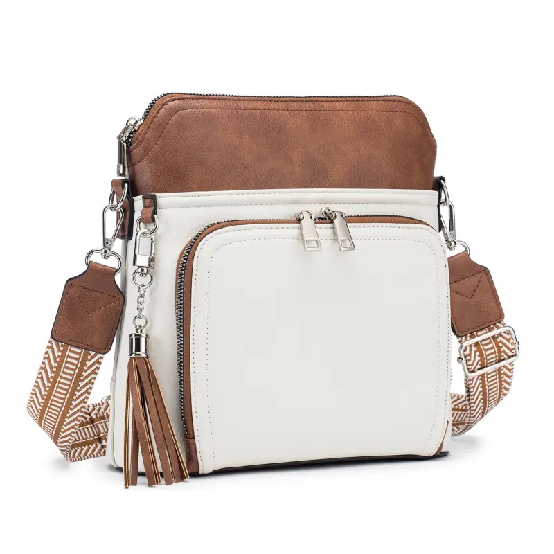 Crossbody Purse for Women,Lightweight Medium Crossbody Bag Soft Leather Women's Shoulder Handbags with Tassel