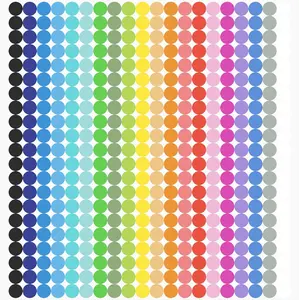 6720 PCS Small Dot Stickers round Color Coding Labels Circle Dot Stickers Label Sticker in 20 Colors for Office,Classroom NESTCODE