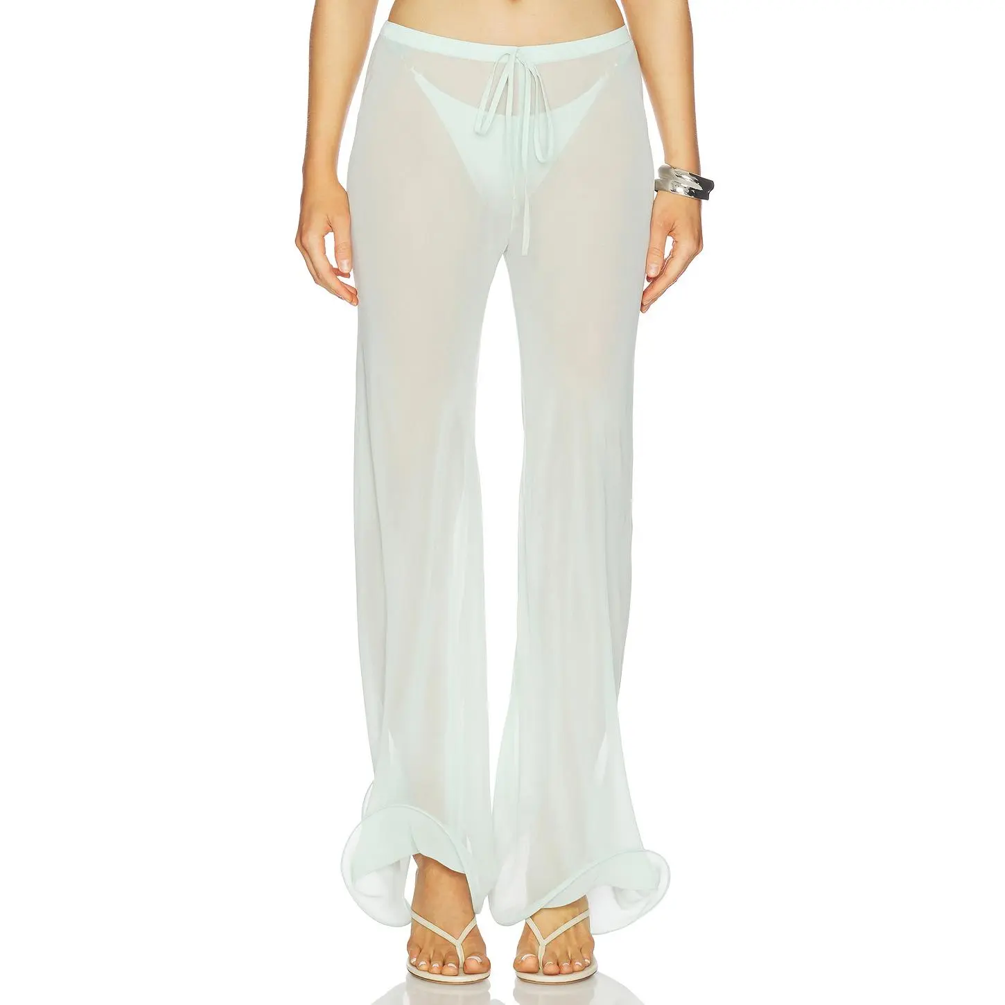 Shani Shemer Frankie Pants in Aqua Blue