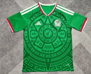 Mexico Jersey 25-26 , Green Soccer Casual Style for All Seasons, Classic Throwback Jersey Sportswear Top