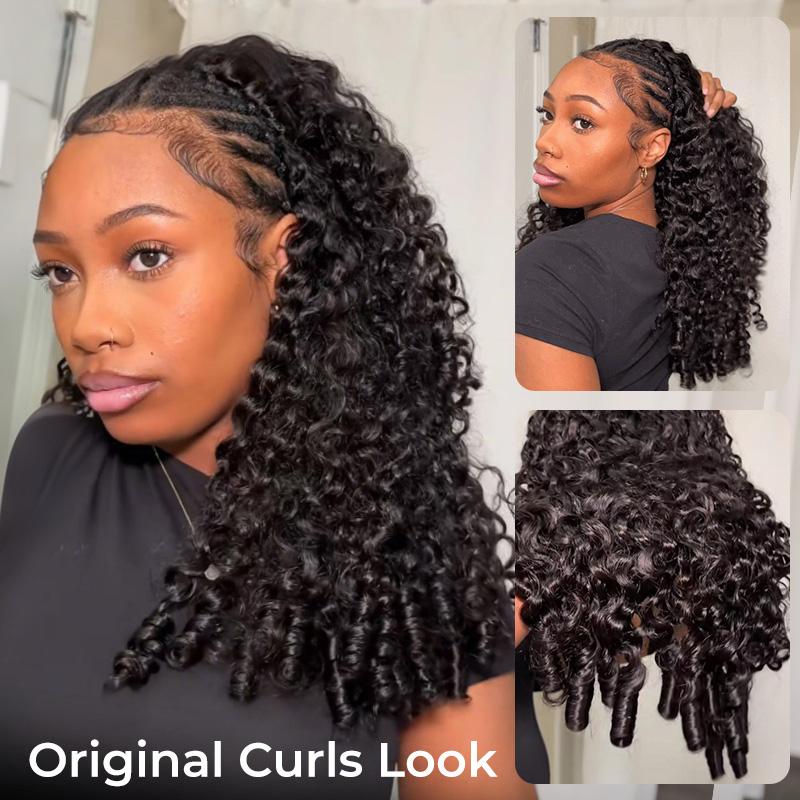 ISEE HAIR 250% Density Burmese Curly Wear Go Half Wig InvisiFit Strap Flip Over Wig for Beginners#iseehairbeauty #TikTokShopHolidayHaul