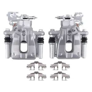 Rear Brake Calipers with Bracket Pair 2 compatible for Pontiac Vibe L4 1.8L 2009-10 19B3797