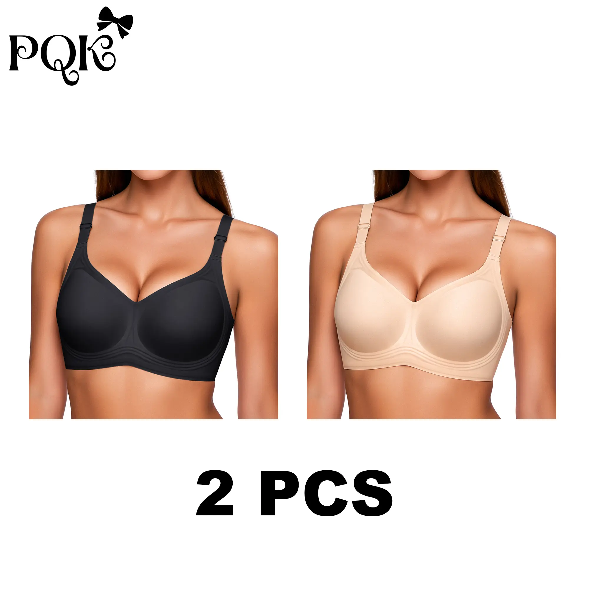 2 PCS (Black+Nude)