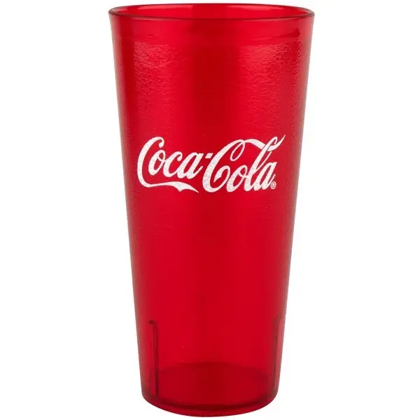 Ruby Red Plastic Nostalgic Diner Cups, BPA Free, Made in the USA Classic