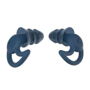 3 pairs Silicone earplugs for adult swimming, used for noise reduction and sound isolation, 3 pairs of waterproof and reusable silicone earplugs