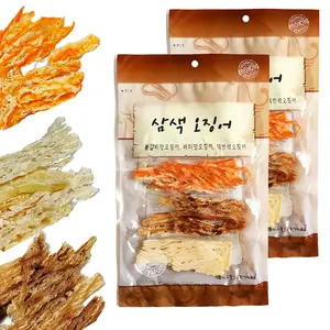 Korean dried squid  Soft and chewy texture squid (Spicy, Butter, Roasted) (Mix  2)