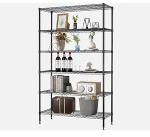 42"x16''x72'' 6 Shelf Wire Shelving Unit Heavy Duty Metal Storage Shelves Wire