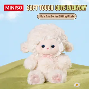 MINISO Cute Sheep Plush Doll Best Buddy Series! Soft and super huggable, popular among kids and adults. Ideal for bedroom use, comfy to hold and lean on, a lovely warm daily companion.