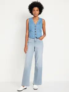 Old Navy Women's High-Waisted Wow Wide-Leg Jeans