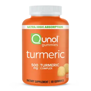 Qunol Turmeric Gummies, Gummy with 500mg Turmeric Curcumin, Joint Support Supplement, Ultra High Absorption Tumeric Curcumin Healthcare Fitness