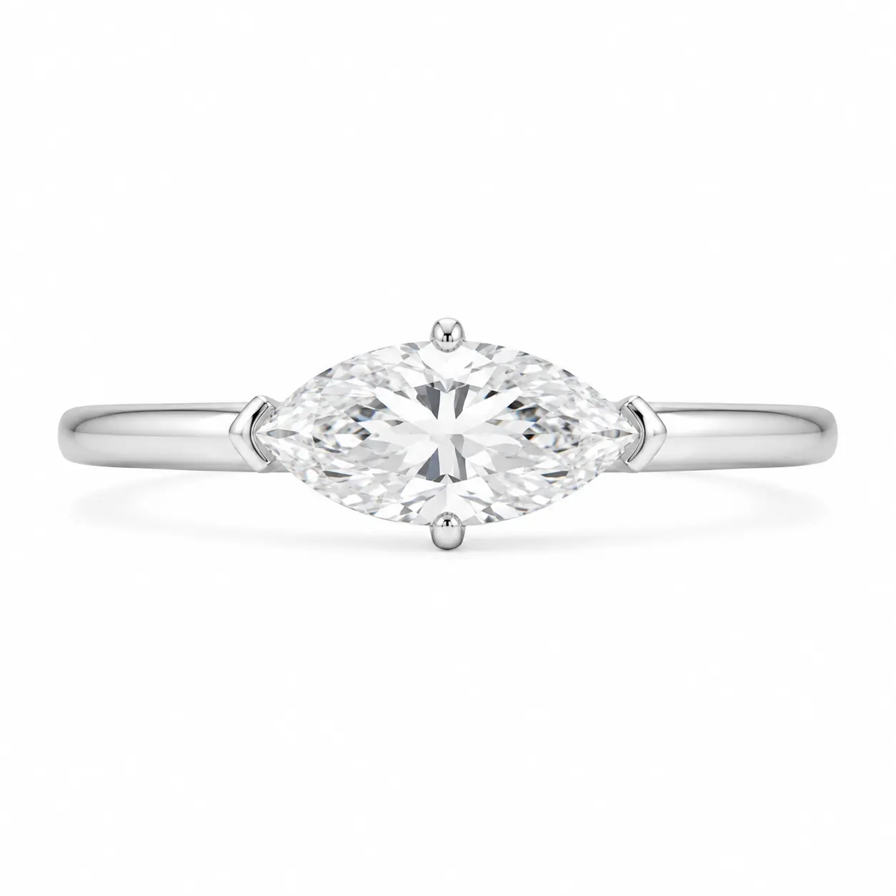 Marquise Cut Engagement Ring for Female, Solitaire Lab Grown Diamond in Rose or White Gold Options, IGI Certified, Fine, Extraordinary Love, Nivra Fine Jewelry