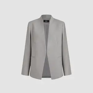 Cider [size 2-10] V-neck Solid Pocket Blazer