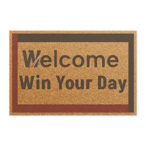 Win Your Day — Outdoor/Indoor Coir Welcome Mat