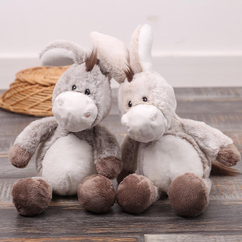 Cute and stylish donkey plush toy, doll, birthday gift, mascot