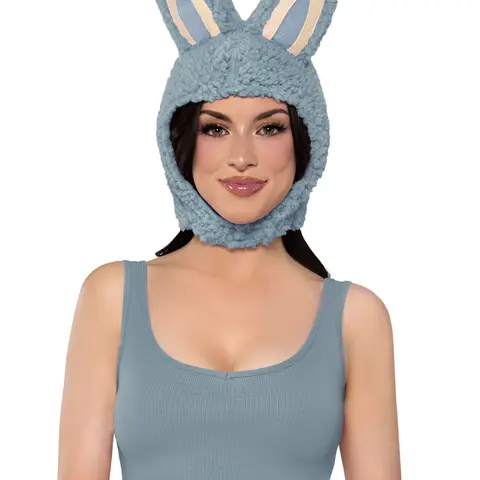 Leg Avenue Fluffy Animal Hat - Ultra-Soft Plush Comfortable Headwear, Tall Ears, Velcro Closure, 1 Size, Non-Bleachable, Dryable, Brown Halloween Party Accessory for Role Play, DIY Costume Topoff