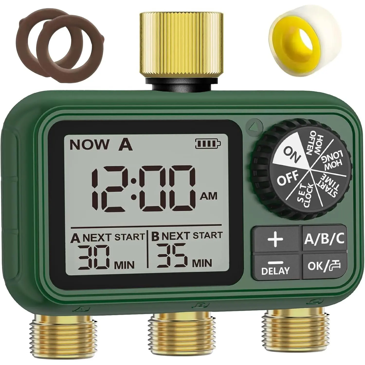 3 Zones Brass Inlet & Outlet