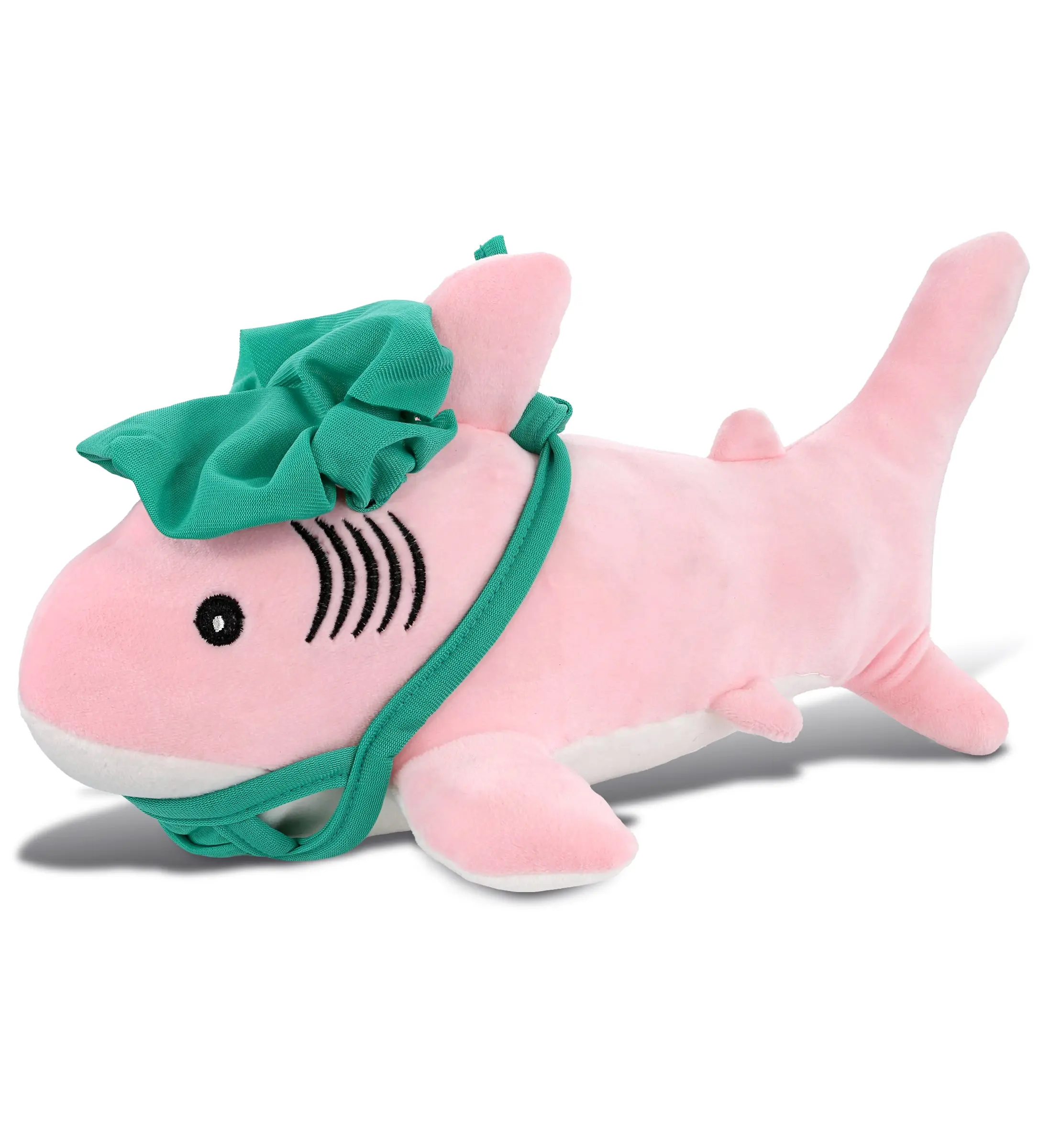 DOLLIBU Cuddly Pink Shark Stuffed Toy - Baby-Soft Plush with Doctor Outfit, Cuddly Plush