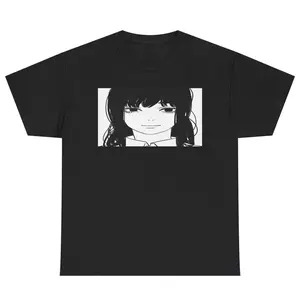 Anime Meme Graphic T-Shirt, Unisex Manga Style Streetwear Tee for Otaku Fans, Japanese Anime Aesthetic Shirt for Daily Wear, Social Outfits, Casual Looks and Gift Giving