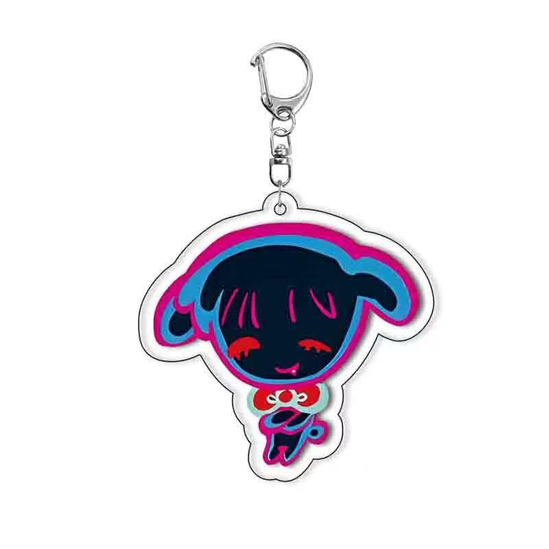 Alien Stage Stained Glass Keychain Set (6pcs) - Limited Korea Rabbit Cafe Collection, Cute Backpack Gift, alnst merch, figure