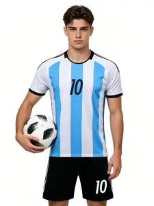 26 27 New Football Kit Set, Uefa Champions League Fan Jersey, Men's Sports, Short Sleeve Shirt, Shorts, Training Gear, Soccer Equipment
