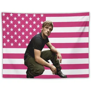 Josh Actor Hutcherson Tapestry Wall Hanging Flag Art Aesthetic Poster Dorm Tapestries For Bedroom Party Home Living Room Decor Fan Gift