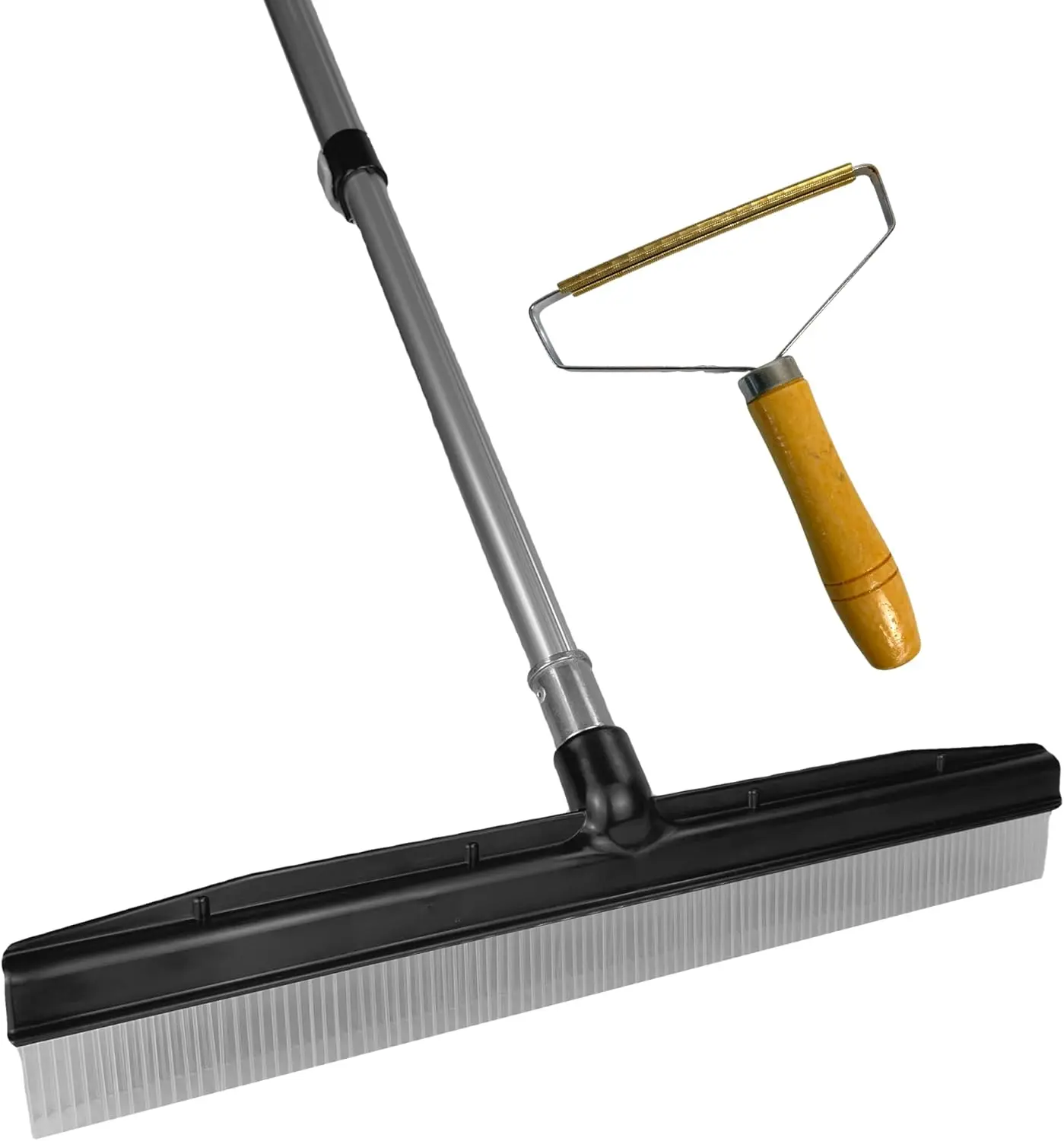 A-to-Z Supply Room Groom Carpet Rake Groomer with Telescoping 54" Adjustable Handle & Portable Lint Remover Brush Tool, Carpet Brush Ideal for Pet Hair, Refreshing Carpets, Rugs, and Artificial Turf