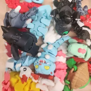 3D Printed Desk Pets Mini Articulated Pocket Pals Sensory Gifts - Colorful & Unique Designs