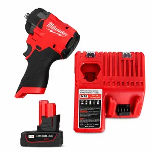New Milwaukee M12 Portable Compact Impact Wrench, Lightweight Cordless Tool for Auto Repair, Equipment Maintenance and Confined Space Bolting Work