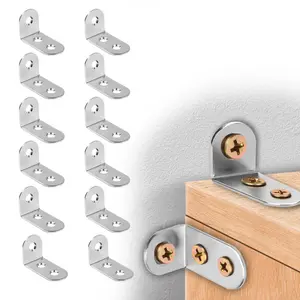 2 Sets Furniture Anchors, Anti-Tip Furniture Anchors Stainless Steel Furniture Wall Anchor Falling Prevention Furniture Anchors for Baby Proofing