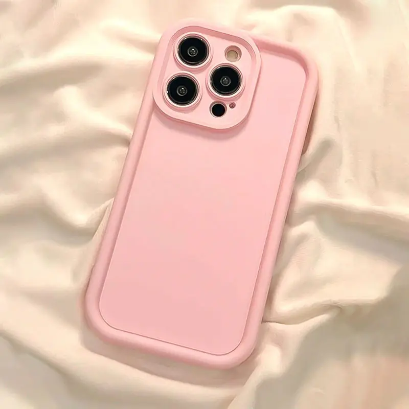 Pink Matte Smartphone Protector Case for iPhone 16,15,14,13,12,11 Pro Max/Pro/Plus Series - Durable, Shockproof, Full Coverage Handheld Phone Accessory with Soft TPU Cover, Accessories