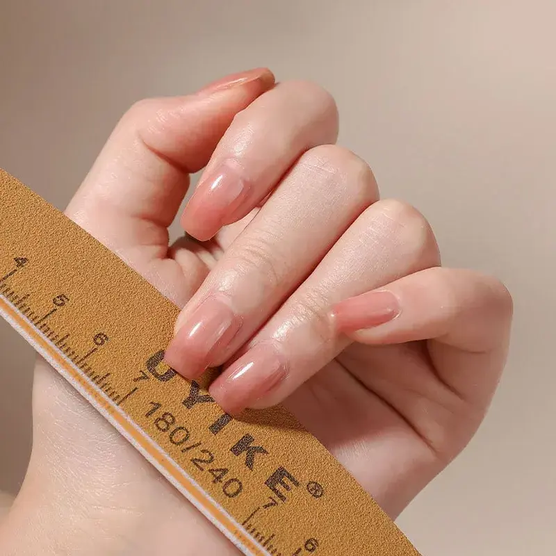 Washable Reusable Professional Nail File 100/180 Grit Double Sided Emery Board with Scale Marks for Natural and Acrylic Nails