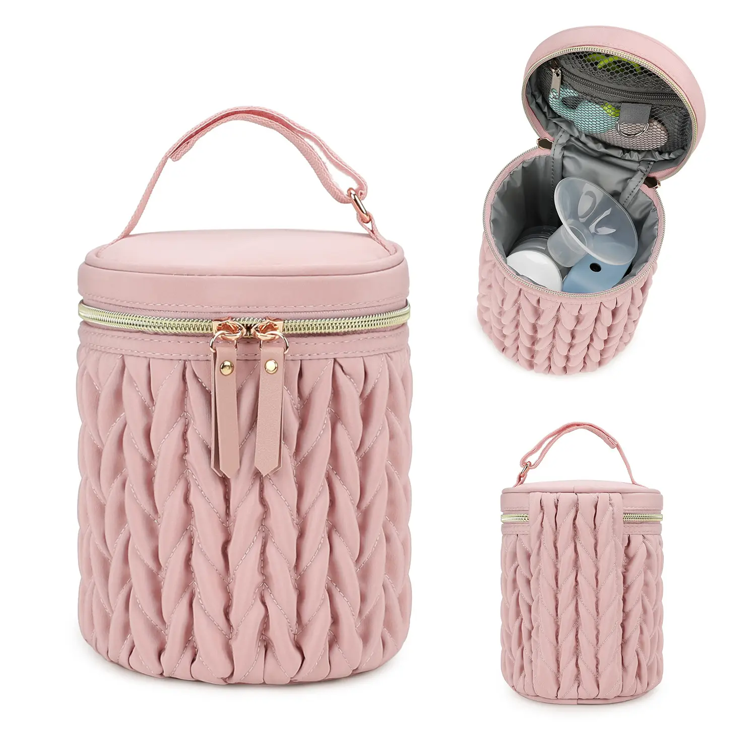 Multifunctional Handheld Baby Bottle Warmer Bag, Insulated Food Storage Pouch, Waterproof Stroller Hanging Cooler Bag for Infants, Multifunctional Diaper Bag